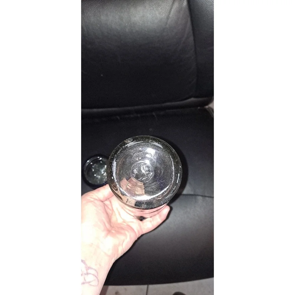 2 Hand‎ Blown Mexican Blue Rim Glasses